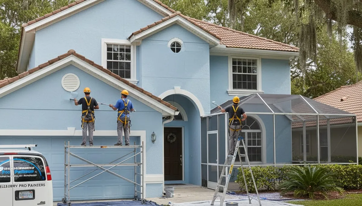 Exterior painting contractor in Orlando, FL providing professional residential painting services