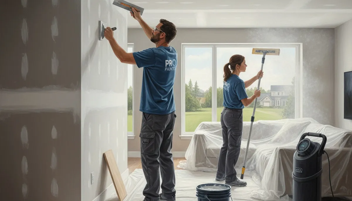 Orlando, FL drywall repair by Orlando Paint Pros for cracks, holes, and water damage repairs